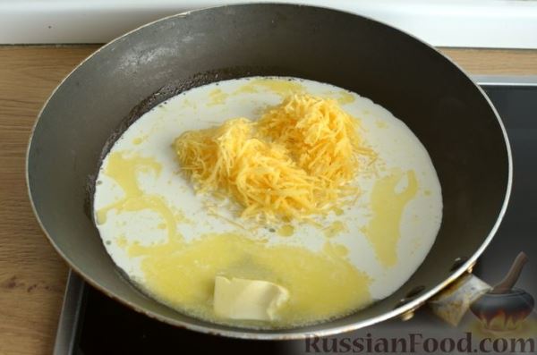 Паста в сливочно-сырном соусе